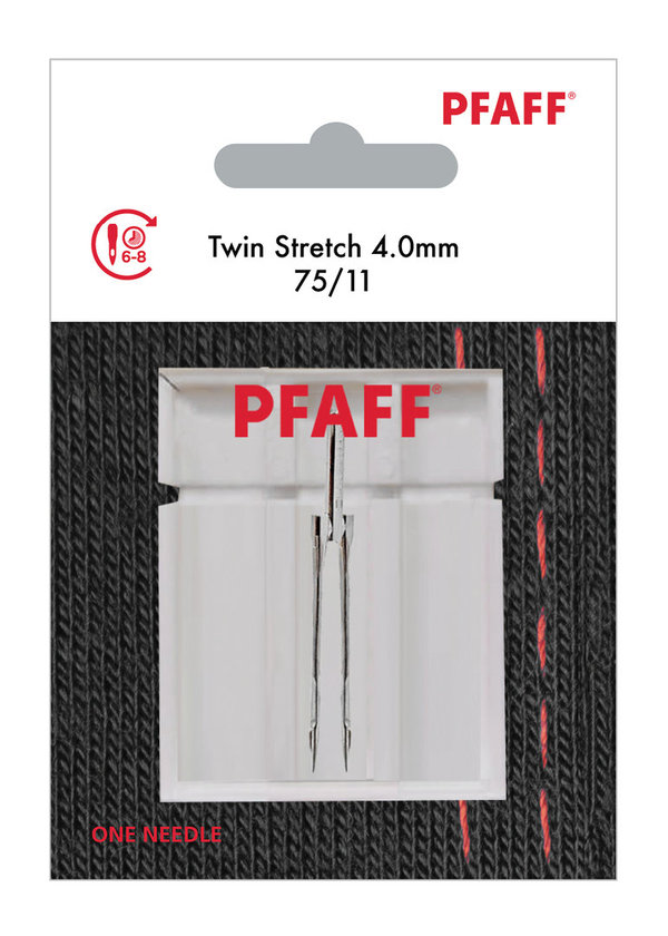 Pfaff Origineel - Tweelingnaald 4,0mm Stretch 75/11 - 1 st